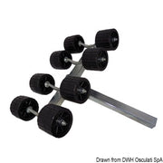Raised side swinging roller