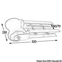 Small central roller 60 mm