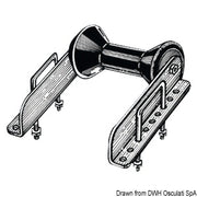 Rear swinging single roller 60 mm