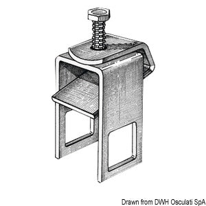 Mounting bracket for roller 30 x 60 mm