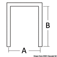 U-shaped bracket 70 mm