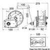 Boat haulage winch with clutch