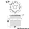 Rock deck footswitch for windlass/winch electrical control