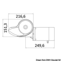 Italwinch Smart Plus windlass 1000 W 12 V - 8 mm low