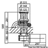 Italwinch Star Plus windlass 2300 W - 24 V gypsy 10 mm