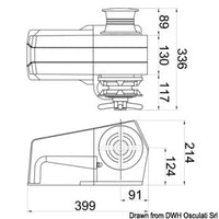 Italwinch Devon windlass 1500 W - 12 V gypsy 10 mm