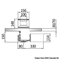 Italwich Heron winch 1700 W - 24 V capstan