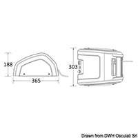 LEWMAR Captive CRW400 captive reel windlass