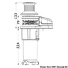 VX1L 12V 800W windlass kit 8mm with drum