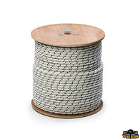 Double braided polyester rope for anchor black and white color diameter 5 mm - Ø mm 5 - Breaking load 100 kg - Reel 7.6 kg - MT500 coil [T0905001R]