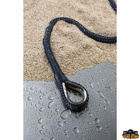 Double braided high tenacity polyester spliced mooring line blue color diameter 16 mm length 11 mt - Blue colour - Breaking load 2500 kg - Ø 16 mm [F4716211]