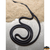 Spliced braided rope high tenacity with eye black color - Black colour - Breaking load 2300 kg - Ø 14mm - Length 9m [F4614009]