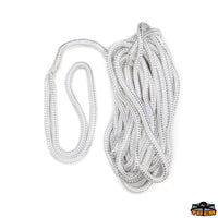 Spliced braided rope high tenacity with eye white color Trem F4524015