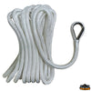 Double braided high tenacity spliced mooring line white color Trem F4516211
