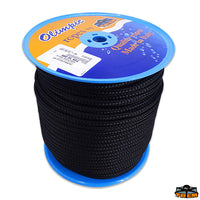Mooring Line high tenacity poliester double braided rope black color diameter 24 mm - Ø mm 24 - Coil mt 100 - Breaking load 7900 kg - Color Black [F4624000]