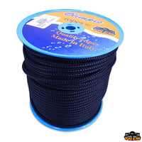 Mooring Line high tenacity poliester double braided rope blue navy color diameter 24 mm - Ø mm 24 - Coil mt 100 - Breaking load 7900 kg [F4724000]