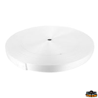 White belts in nylon width 40 mm - Length 100 m - H mm 40 - Nylon material - Colour: White [N0540074]