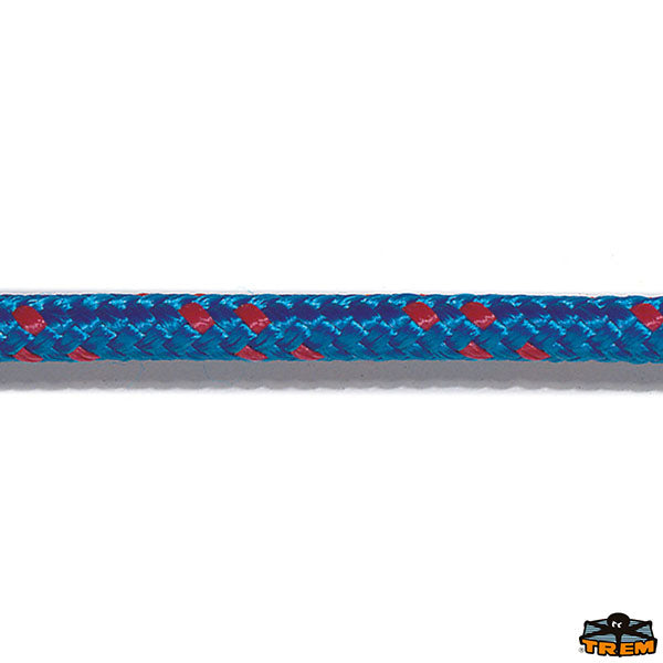 Special Trem double braided rope  made of stabilized polypropylene blue and red colour Trem T2610000