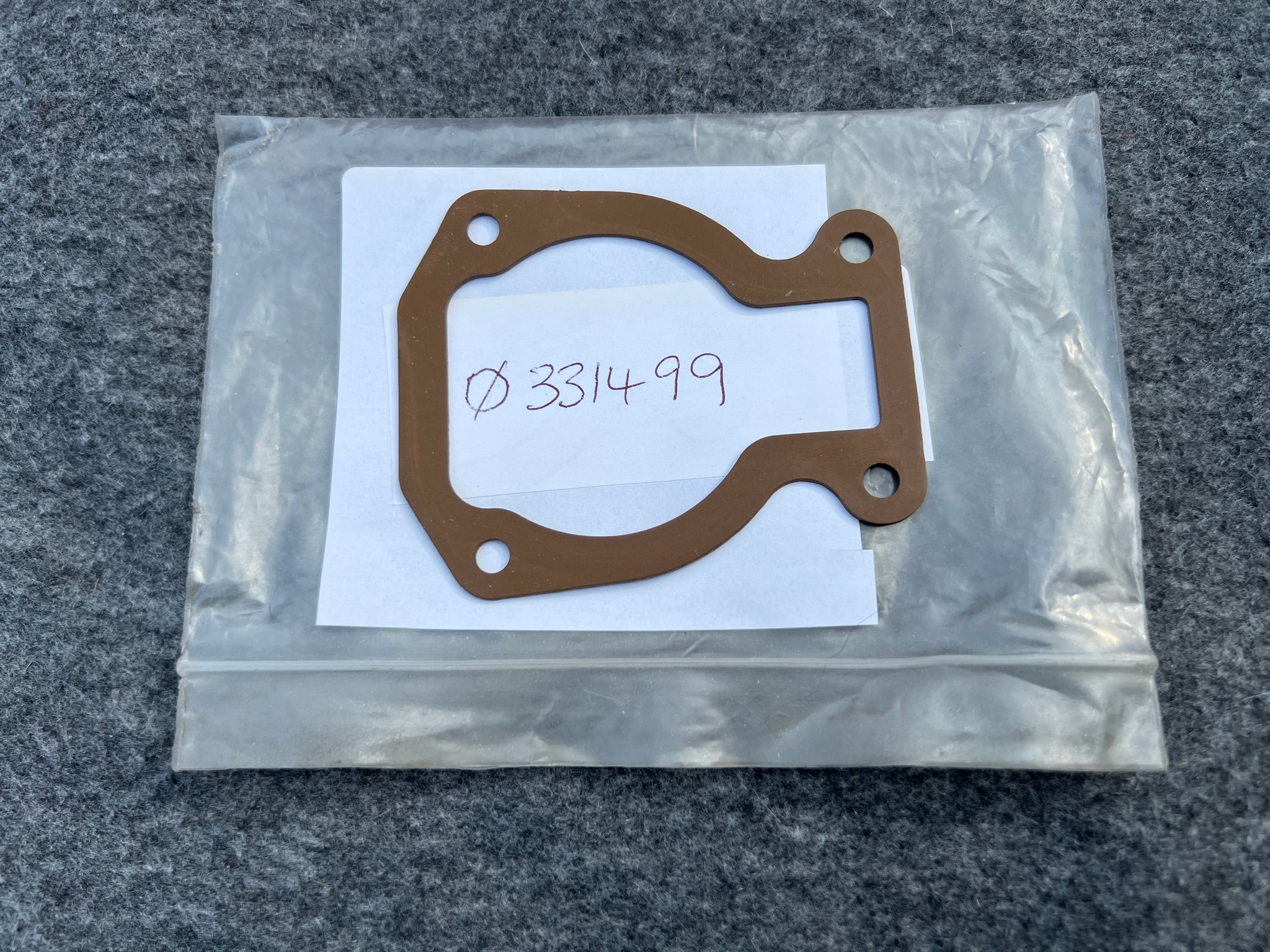 GASKET,FLOAT BOWL 0331499 - Supersedes 0319011, TO 0338878 3Evinrude Johnson Spares & Parts (Copy)