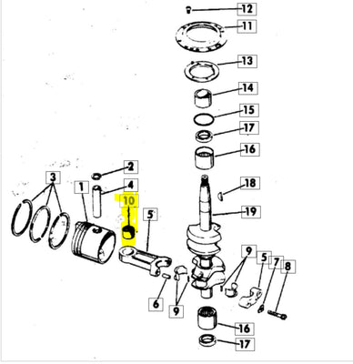 0379135 379135  Evinrude Johnson bearing - small end
