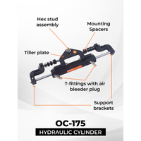 T6 Hydraulic Steering Kit for Twin Engines up to 300 HP