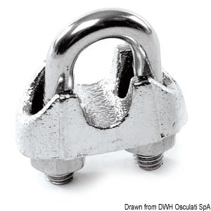 U-bolt clamp AISI 316 11/12 mm