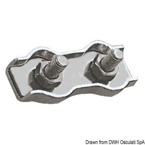SS double clamp 6 mm