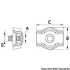 SS simple clamp 2 mm
