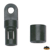 Self-tailing hook black color diameter 6 mm - For elastic cord Ø 6 mm - Black colour [C2806080]