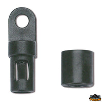 Self-tailing hook black color diameter 6 mm - For elastic cord Ø 6 mm - Black colour [C2806080]