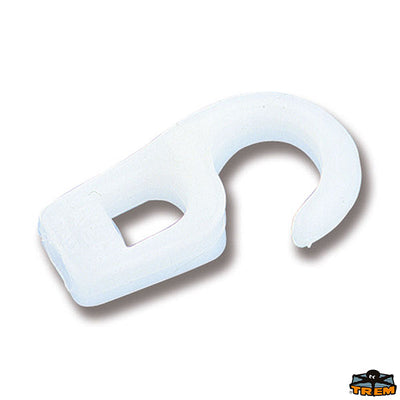 Nylon hooks white colour Trem C1304015