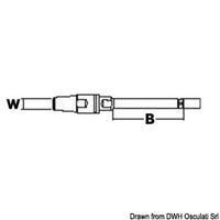 terminal w. threaded rod 12 mm