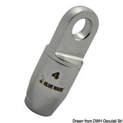 Eye terminal for textile rig Ø 6 mm
