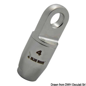Eye terminal for textile rig Ø 6 mm