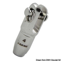 Fork terminal for textile rig Ø 6 mm
