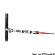 Turnbuckle w/chromed open cage Ø 4mm