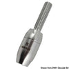 Threaded terminal for textile Ø 4 mm