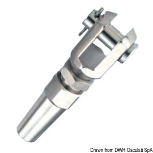 SS fork terminal Ø 4 mm
