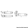 Eyelet terminal AISI 316 for Parafil cable Ø 9 mm