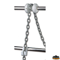 Chain or line unwinding pulley for guardrail pipe 22-25 mm - Suitable for tube Ø 22-25 mm - Pulley Ø 40 mm [N0325040]
