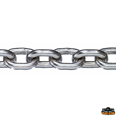 Calibrated chain in Aisi 316 stainless steel for windlasses DIN 766 Trem N0308050