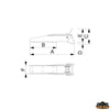 Wide bow roller - A mm 455 - B mm 325 - C mm 180 - D mm40 - And mm								

								140 - F mm 85 - Roller N3510123 [N3510458]