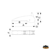 Bow roller for anchors type «Bruce» - «CQR» equivalent to CAN MB7204 - A mm 694 - B mm 526 - C mm 220 - D mm35 - And mm								

								185 - F mm 88 [N3530695]