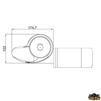 Windlass Italwinch Smart 12V 700W chain 8 mm without drum - Max shooting capacity 300 kg - Working load 100 kg - Recovery speed m/min 25 - Ø top mm12 [N6812708]