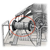 Line drum reel made of reinforced plastic