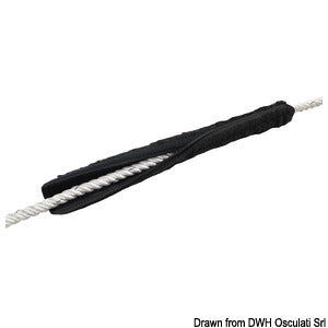 Woolen chafe guard for rope Ø 14/22 mm black