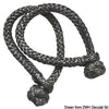 Soft shackle in black Dyneema - 7 mm