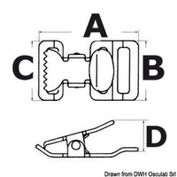 Stainless steel strap buckle