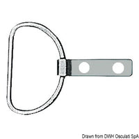Stainless steel ring with plate