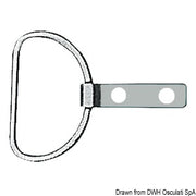 Stainless steel ring with plate